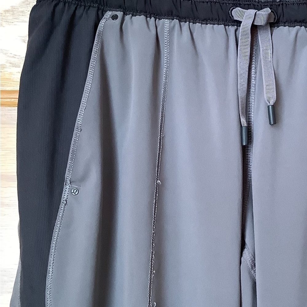 LULULEMON Gray Run Bandit Track Pant Gorpcore Jogger Parachute Size 4 - Picture 9 of 13